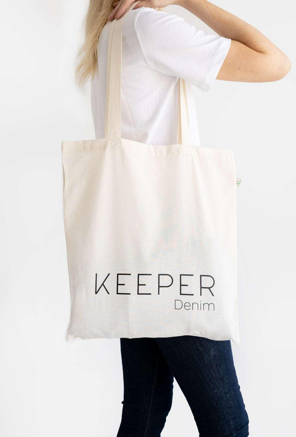 KEEPER Denim Organic Cotton Tote Bag Front